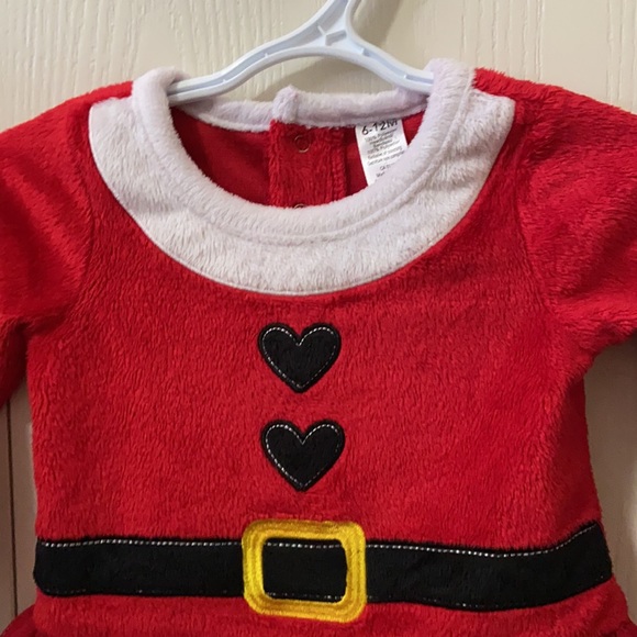 George Santa Dress with Tulle Skirt and Fuzzy Headband - Picture 5 of 8